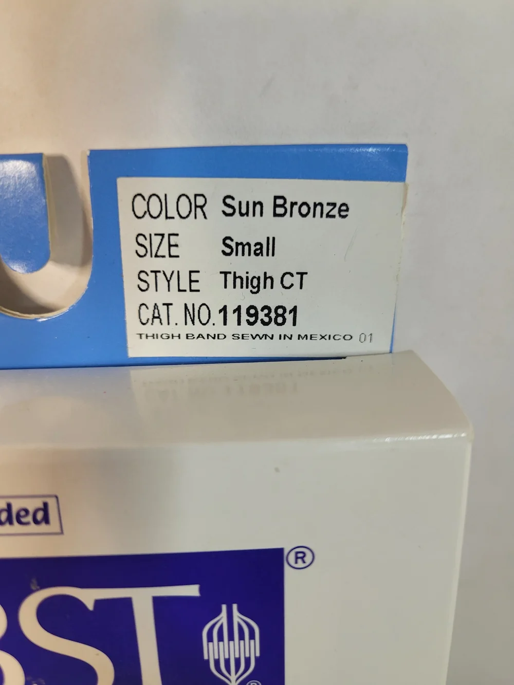 Jobst Sun Bronze Thigh High 15-20 mmHg Compression CT Size Small (Z)